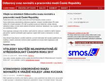 Tablet Screenshot of odborovysvaznovinaru.cz